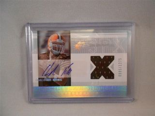 2005 SPX CHARLIE FRY ROOKIE AUTO PATCH CARD #995/1275