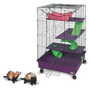 Super Pet My First Home Deluxe Multi Level Pet Home with Casters NEW