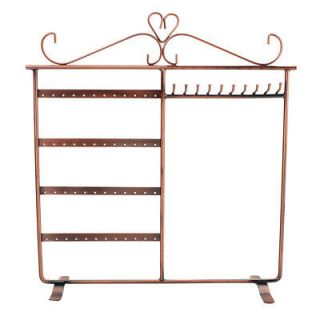 New Earring Necklace Jewelry Display Stand Rack Holder Bronze T 062