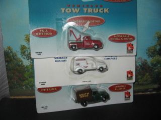 LIFE LIKE PRODUCTS#1643 WRECKER,#1646 ICE CREAM TRUCK & #1644 DELIVERY 
