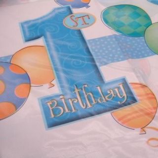   Blue 1st Birthday Party Tableware Decorations All Under One Listing