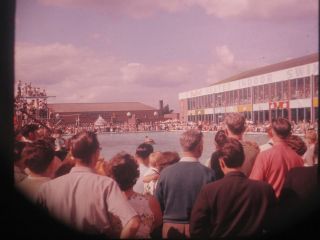   Glass Slide~BUTLINS FILEY 1960s ~Tub Race Swimming Pool MAGIC LANTERN