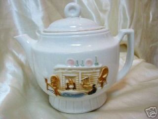 Porcelier Vitreous China Cabin Hearth Tea Pot USA