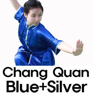 Hyem]Chinese Wushu KungFu Uniforms ChangQuan BLUE
