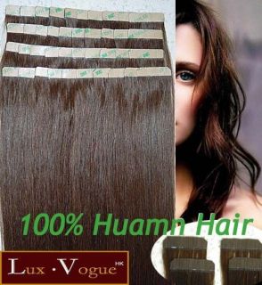 40pcs 100% Human Hair 3M Tape in Extensions Remy #60 (Pale Light 