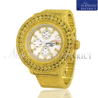   CANARY YELLOW DIAMOND BREITLING SUPER AVENGER IN YELLOW PVD WATCH