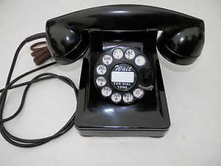 WESTERN ELECTRIC 302 TABLE PHONE WORKING CONDITION HAND POLISHED