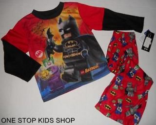LEGO BATMAN Toddler Boys 2T 3T 4T Pjs Set PAJAMAS Pants Shirt THE 