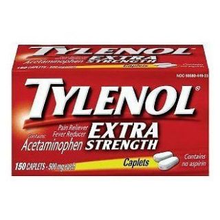 Tylenol Extra Strength 500 MG Caplets, 325 count