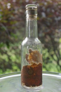 Heinz 57 Worcestershire Sauce Bottle Original Label & Embossed Glass 
