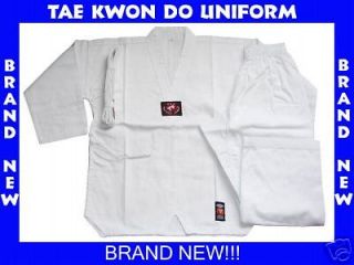 BRAND NEW WHITE TAE KWON DO TAEKWONDO UNIFORM SIZE 2