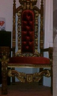 Lion Head Gothic Throne Chair