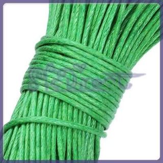 45M GREEN Waxed Cotton Cord/String Thread 1mm NEW SHIP