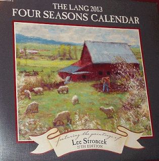 2013 Lang Four Seasons Wall Calendar Artwork of Lee Stroncek Outdoor 