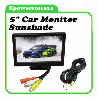 TFT LCD Car Rear view Monitor Sunshade Color Screen DVD/VCD 