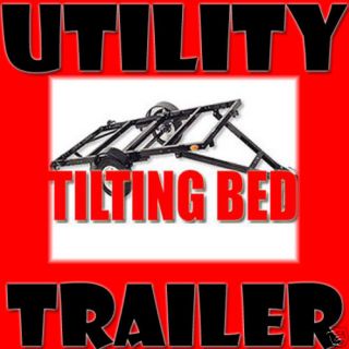   Folding Fold Stand Up TILT Bed FLATBED Multi Purpose Utility Trailer