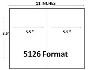 Premium Inkjet Printer 200 Half Sheet Shipping Labels 8.5 X 5.5