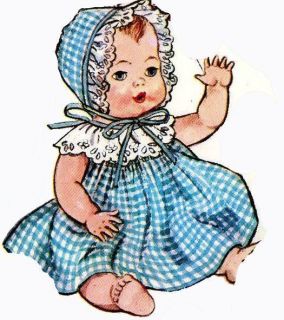 Doll Clothes PATTERN for 8 Ginette Tiny Tears Dydee 1950s dolls 2261