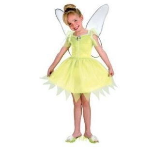 TINKER BELL Disney Fairies Princess Child Costume Size 4 6 Disguise 