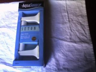 AquaSource Seton Paper Holder White Blanco Item # 59873, NIB,Super 