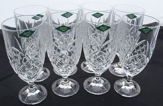 NEW Set of 8 Shannon Crystal DUBLIN Water Goblets