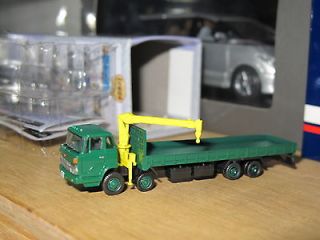 Hino KS flat bed truck with crane N scale Tomytec vol.4 