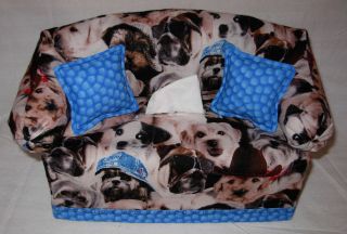 COUCH SOFA TISSUE BOX COVER   CUTE DOGS