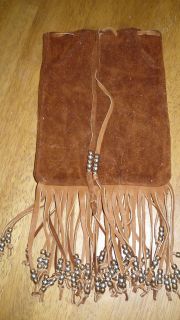 Native American Indian Buckskin Tobacco or possibles bag leather 