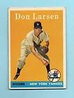 New York Yankees Don Larsen 1958 Topps #161 VgEx/Ex Condition