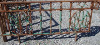 Antique Wrought Iron Fencing Railing 18 tall