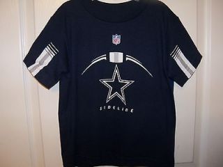 Dallas Cowboys Football Sideline Shirt Navy Blue Boys Size 5 / 6 NWT