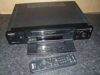 SONY SLV F900 NICAM VHS VCR VIDEO RECORDER WITH REMOTE BLACK **SALE 