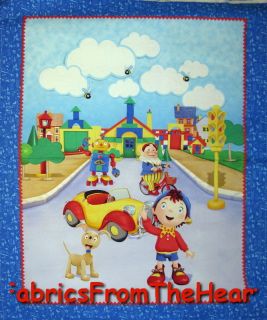 Noddy Friends Robot Bumby Dog Big Ears Car BY YARDS Panel QT COTTON 