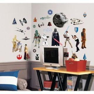 31 New CLASSIC STAR WARS WALL DECALS Movie Stickers Decorations 