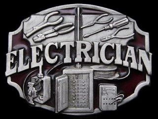 VINTAGE 1987 ELECTRICIAN (TOOLS AND EQUIPMENT) COMMEMORATIVE BELT 