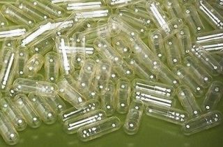500 pac lite empty gelatin capsules size #1 gel caps 400mg free 