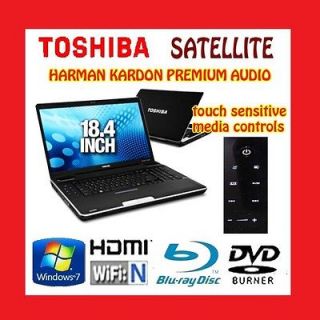 Toshiba Satellite 18.4 Multi Media Laptop +Gaming Mouse Harman Kardon 