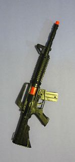 Toy Rifle Machine Gun M 16 as Soldier Police Weapon Fire Sound No 