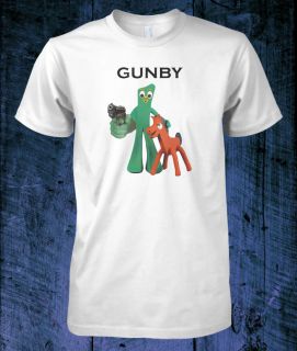 SHIRT GUNBY Gumby toys Pokey gun guns right wing Libertarian