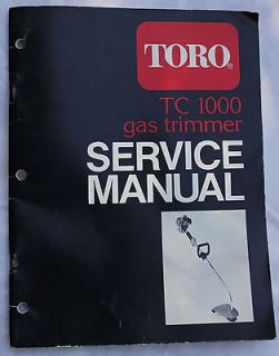 Toro TC 1000 Gas Trimmer Service Manual