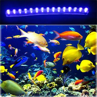   15 LED Bar Aquarium Light Tropical Fish Tank Kit Aqua Rope Coral Reef
