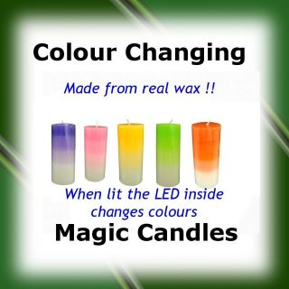 COLOUR CHANGING REAL WAX MAGIC MOOD CANDLE