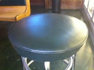 Lot of 4, Bar Stool Slip On Cover With Foam Padded BLACK