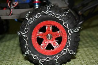 RC Traxxas Slash VXL/XL5/HPI Blitz Tire Chains for Snow and Ice 2wd 