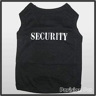 Pet Dog Clothes T Shirt ★ SECURITY ★ XXS,XS,S,M,L,X​L