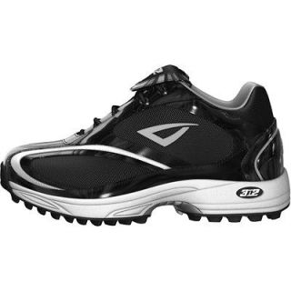 3N2 Momentum Low Baseball Softball Turf Shoes Cleats Blk/Wht Sz 11