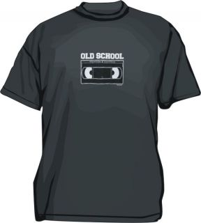 Old School VCR Tape Logo Mens tee Shirt PICK SIZE CLR