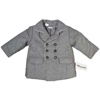 TUTTO PICCOLO Traditional Wool winter coat jacket metallic baby 