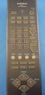 Radio Shack 15 1918 Universal Remote, 6 in1 w/Owners Manual