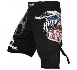 Venum Black American Fighter Fightshorts MMA Cage UFC All Sizes